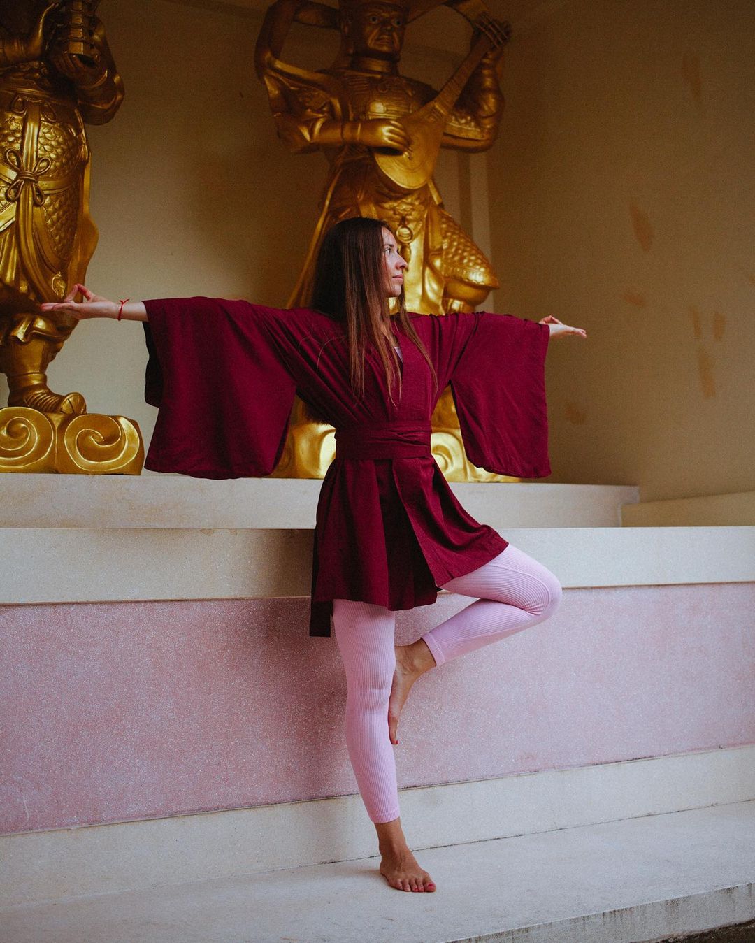 Japanese Kimono Short - Ruby