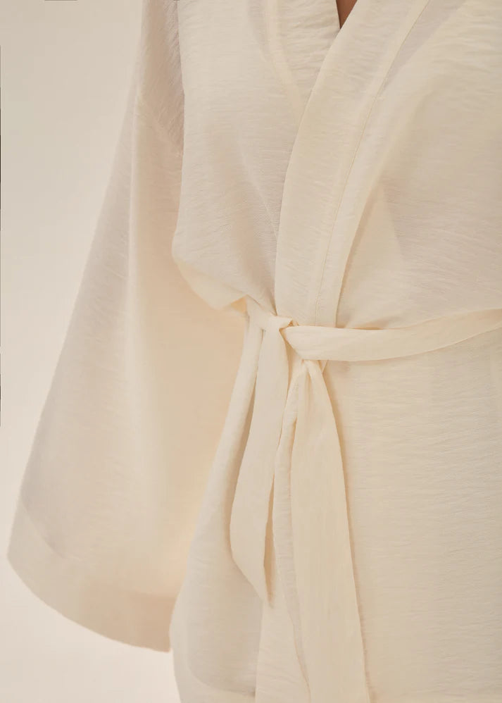 Kimono Short Linen - White