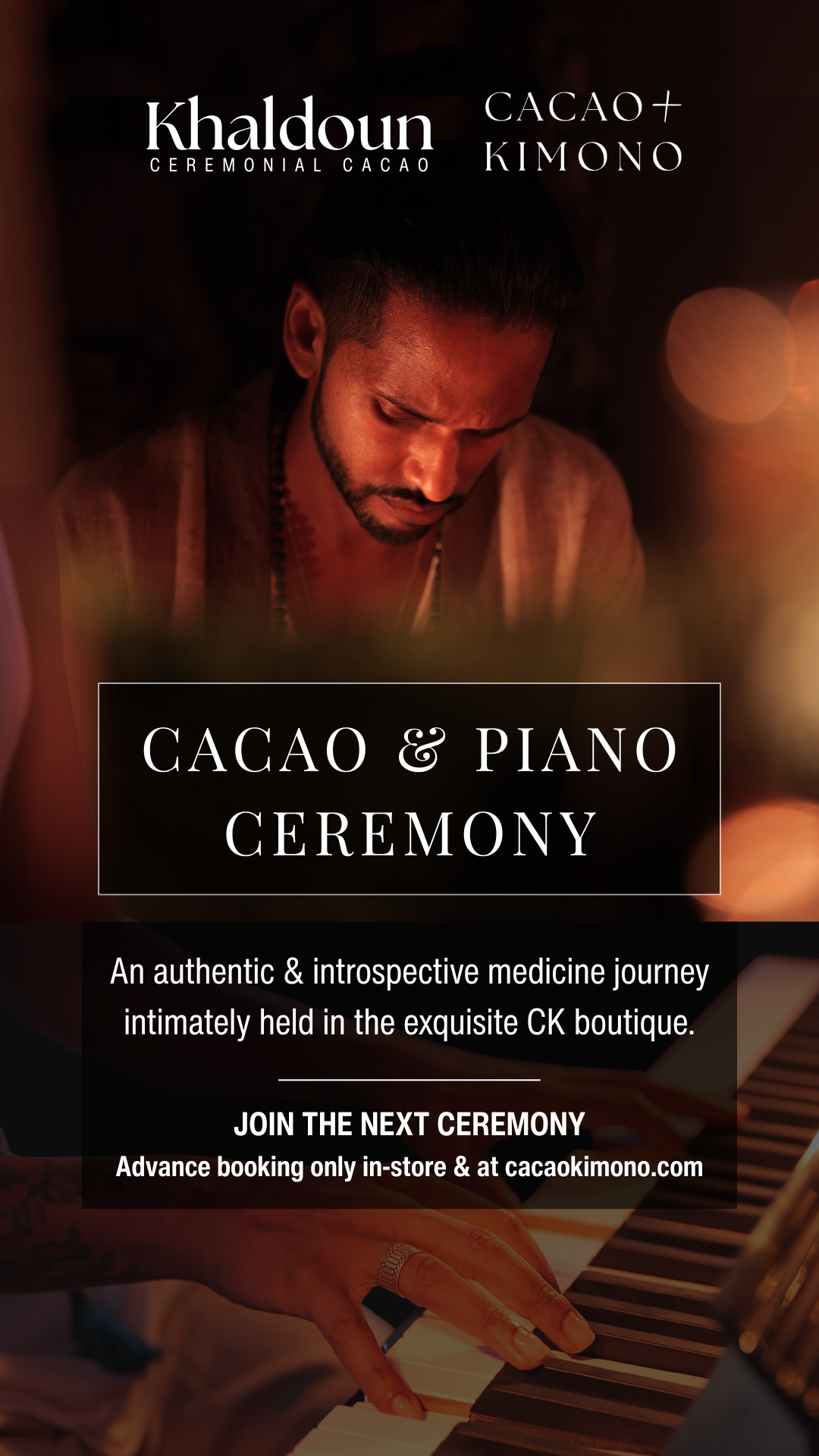 Cacao & Piano Ceremony - Event Ticket