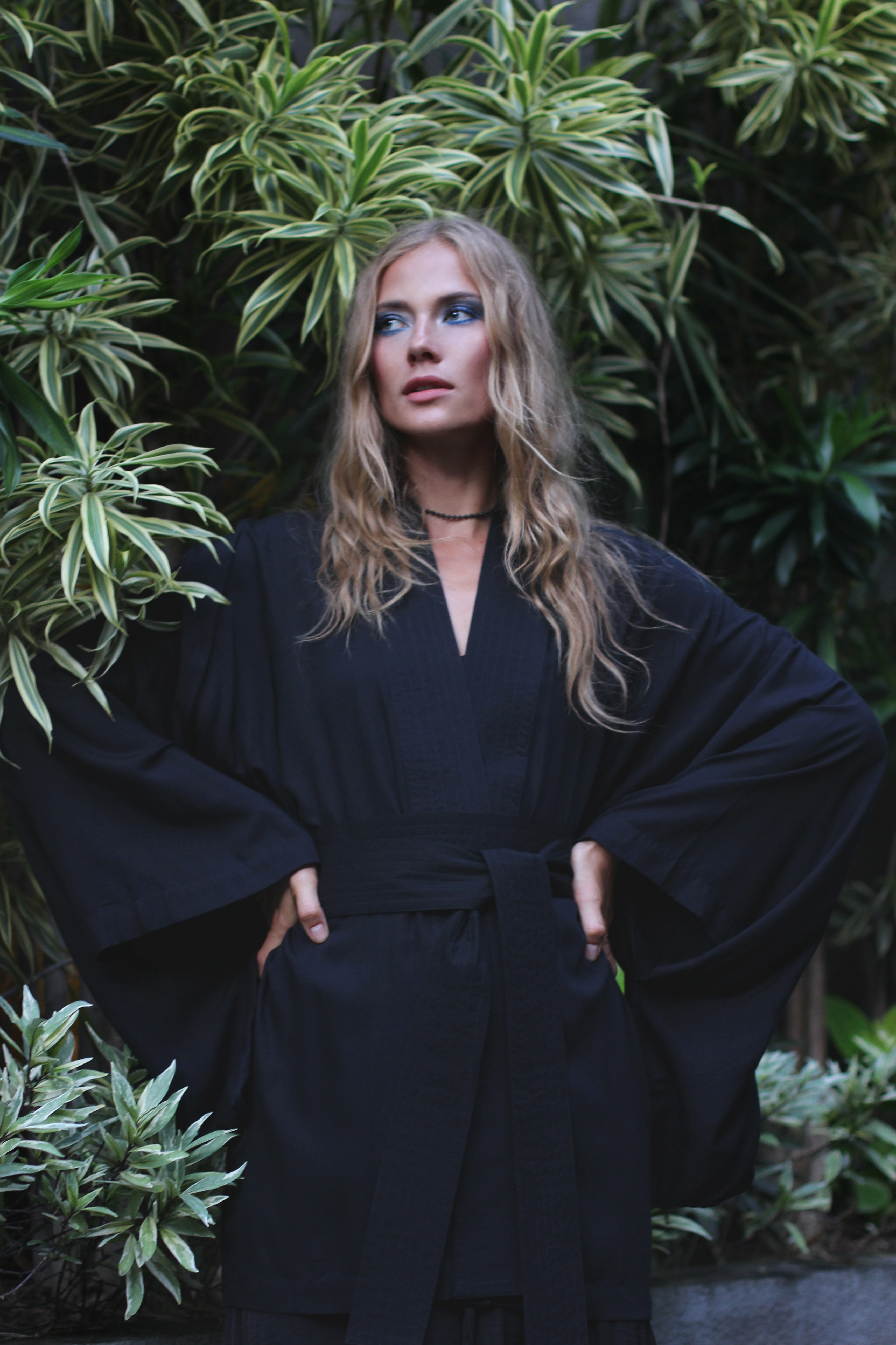 Japanese Kimono Short - Black