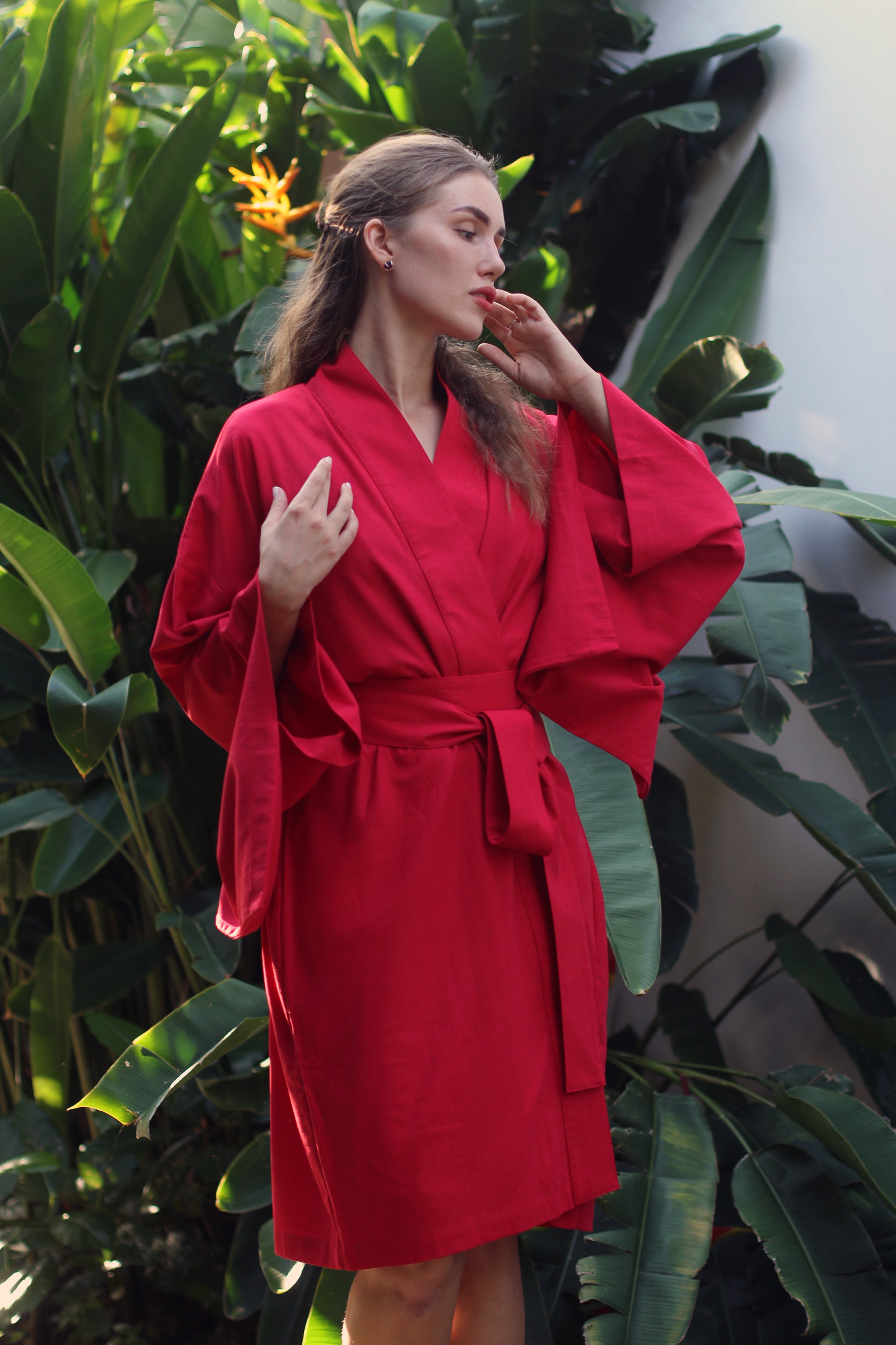 Japanese Kimono Short - Red