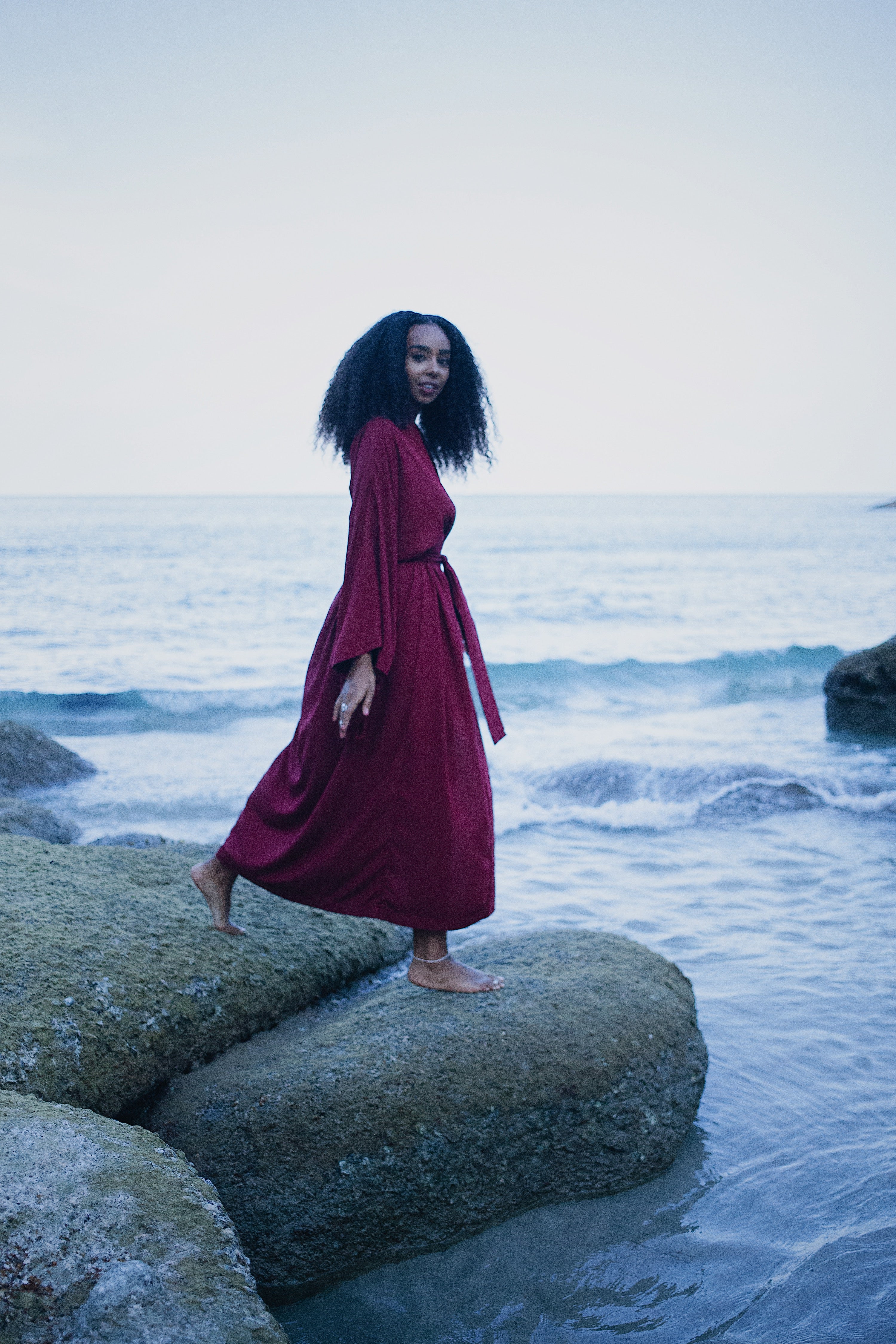 Japanese Kimono Long Classic - Ruby