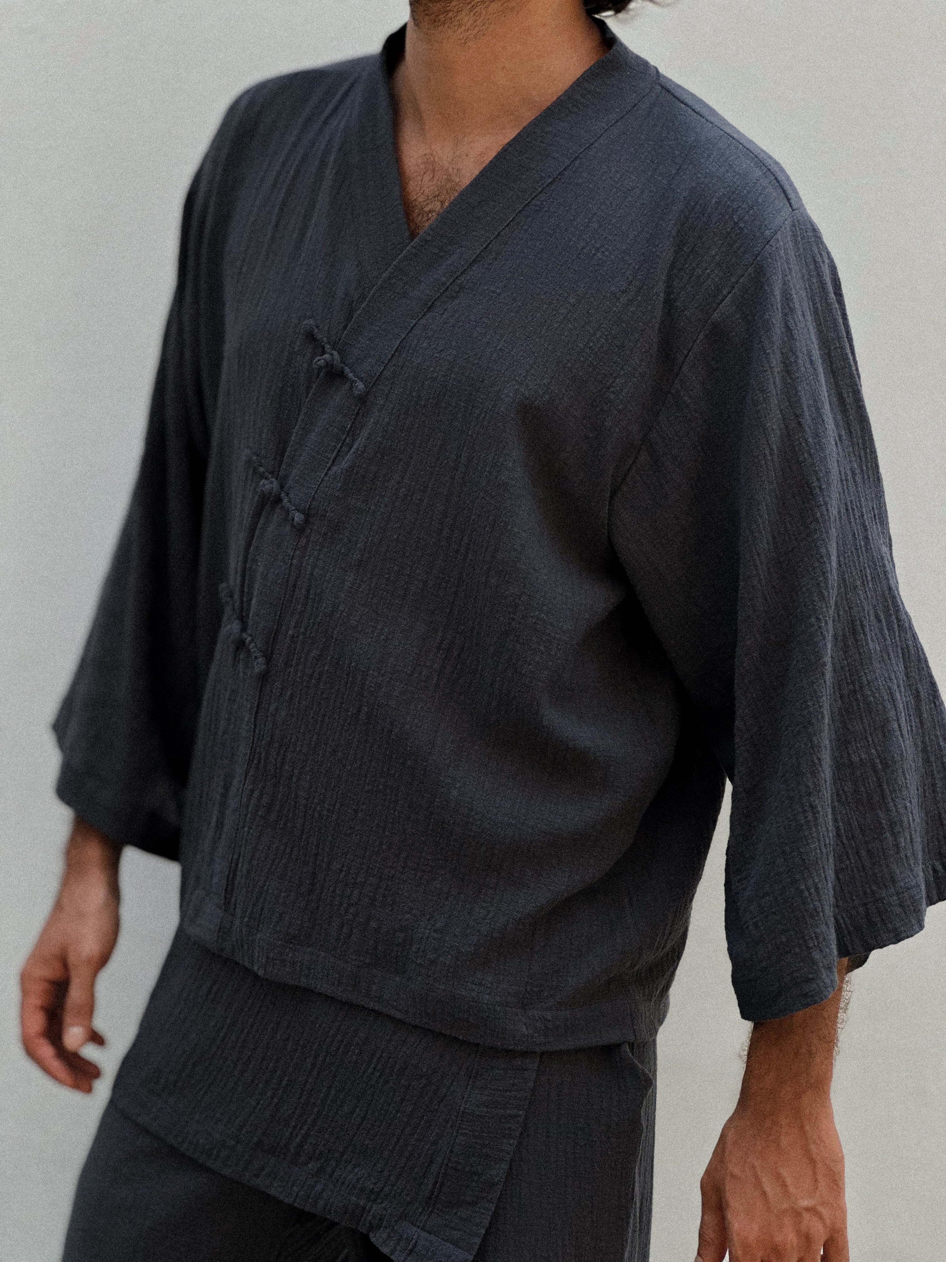 Kintamani Wisper Kimono - Dark Grey